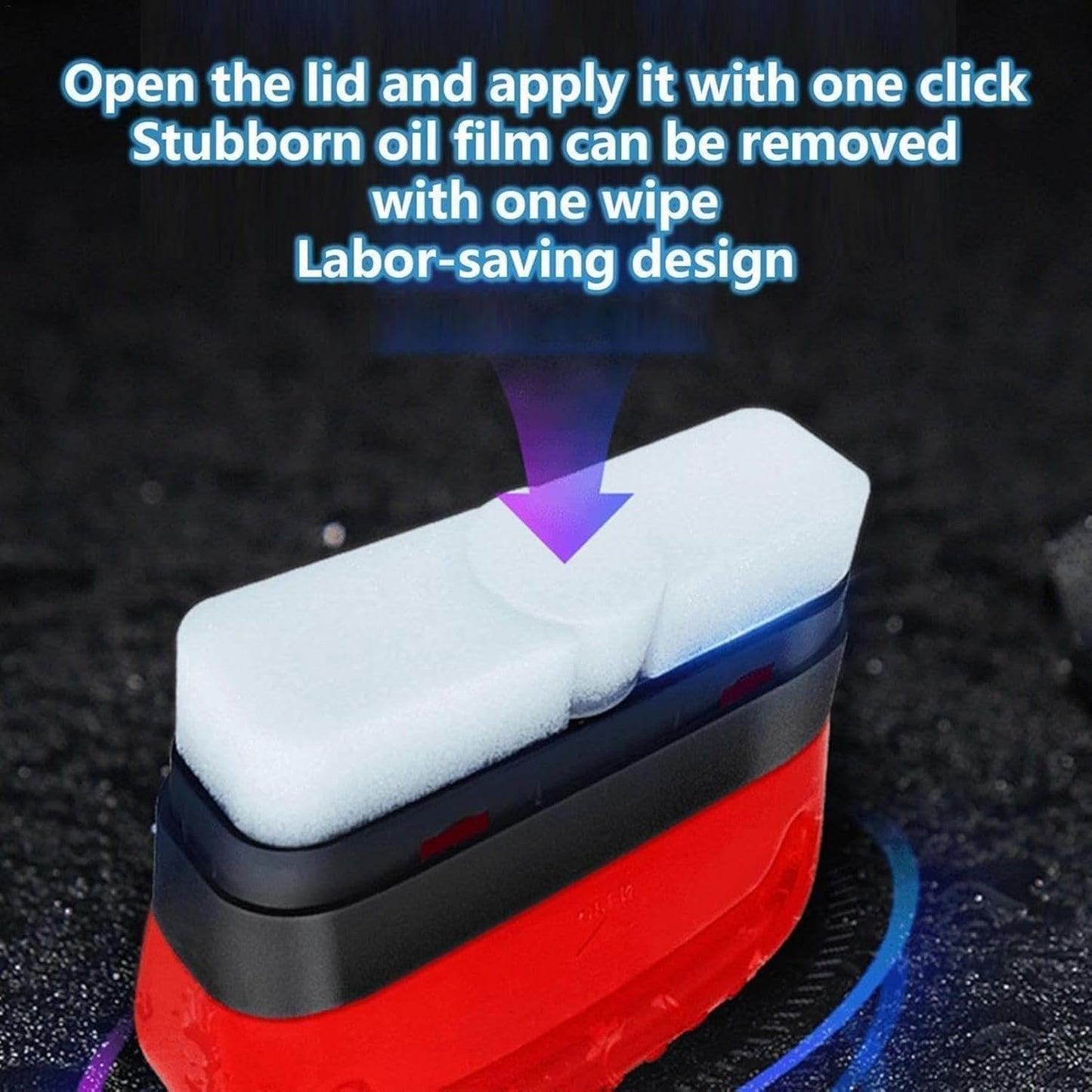 Car Windshield Oil Film Remover Brush, Heavy Duty Glass Cleaning Tool