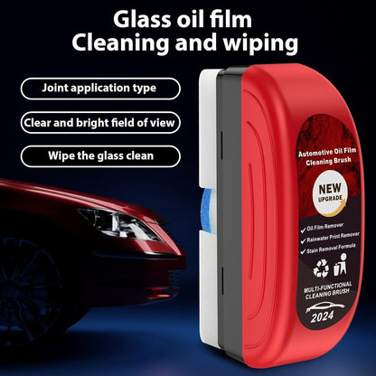 Car Windshield Oil Film Remover Brush, Heavy Duty Glass Cleaning Tool